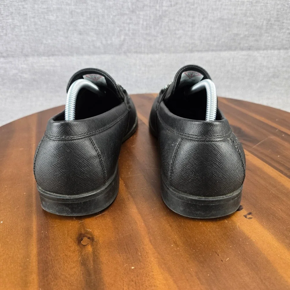 GUESS Mens Black Loafer Shoes Style GMHALDIE R Size‎ 9.5 U S